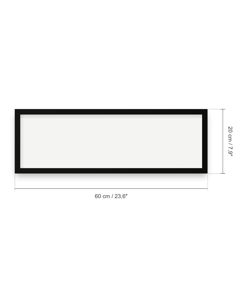 Dimenzije okvira: 60 × 20 cm